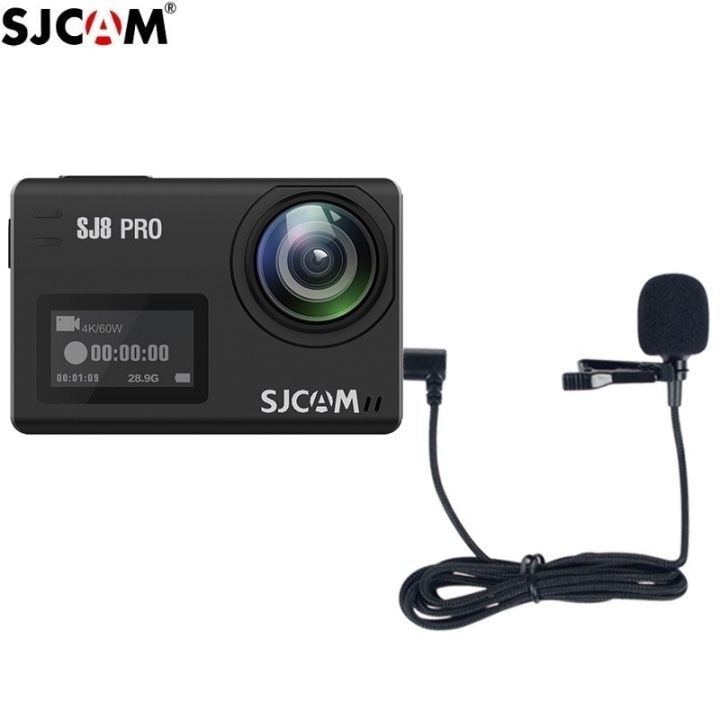 sjcam-ชุดอุปกรณ์เสริมไมโครโฟนภายนอกมีคลิปประเภท-c-สำหรับ-sj9-max-strike-sj8-pro-plus-air-กล้องแอคชั่นแคมเมรา