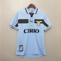 ขายเสื้อคุณภาพดีที่สุด Retro Shirt Lazio 1999 2000 Home Football Jersey Classics Jersey Lazio 99/00 Home Retro Jersey