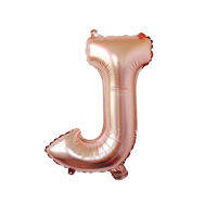 Cheapest# 16 inch Foil Letter Balloon Rose Gold Alphabet Balloons Wedding Birthday Party Decoartion Kids Adult Supplies LETTER:J【Ready Stock】