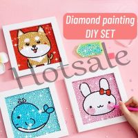 【hot sale】 ❣✾ B02 DIY Diamond Painting Kids Art Diamond Decorative Painting with Light Strip Gifts for Children Educational Toys