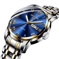 Swiss Genuine Automatic Watch Mens Non-Mechanical Watch Luminous Waterproof Double Calendar Fashion Business Couple Watch --nb230704▦