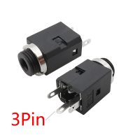 1/2/5Pcs PJ-341 PJ341 3.5mm 3 Pin Audio Socket Connector 3.5 Headphone Jack Vertical With Nut