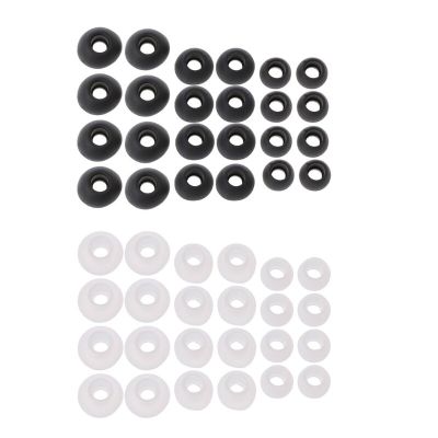 12 Pairs(S/M/L) Soft Clear Silicone Replacement Eartips Earbuds Cushions Ear pads Covers For Earphone Headphone  Dropship Wireless Earbud Cases