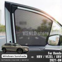 ที่บังแดดรถแม่เหล็กสำหรับฮอนด้าเอชอาร์วี HR-V Vezel XRV XR-V 2021 2022 2023ผ้าม่านหน้าต่างที่บังแดดกระจกหน้ารถ