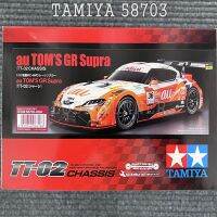 Tamiya ของเล่นโมเดลชุดวิ่งแบนราบราบ58703,โมเดลรถแข่งพร้อม TT02 1/10รถบังคับจากตีนตะขาบ RC แรลลี่