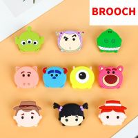 2022 Disney Big Eyes Alien Stitch Brooches Cartoon Strawberry Bear Pattern Acrylic Brooch Jewelry Resin Epoxy Acrylic Badges Fashion Brooches Pins