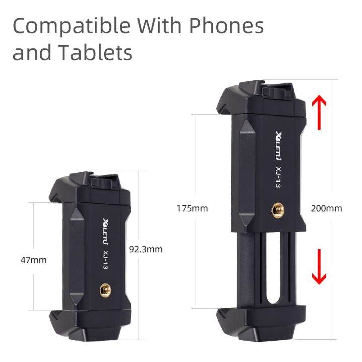 xiletu-xj13-universal-tablet-clip-smartphone-holder-clip-stand-w-mini-tripod-adjustable-bracket-for-mobile-phones-ipro-tablets