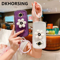 DKHORSING ปลอกอ่อนสีลูกอมหรูหราสำหรับ Realme 11 / 11 Pro / 11 Pro + ตัวยึดดอกไม้พร้อมสร้อยข้อมือเคสซิลิโคนป้องกันกล้อง Realme11 2023ฝาหลัง Realme 11Pro Plus