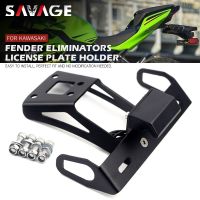 License Plate Holder For KAWASAKI Z250 Z300 Z400 2019-2022 NINJA 250 400 2020 Motorcycle Tail Tidy Fender Eliminator LED Light