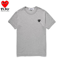 COMME Des Garcons เสื้อยืดสตรีผ้าฝ้ายแท้สำหรับผู้ชาย,เสื้อยืดแขนสั้นนุ่มสบายเสื้อผ้าคู่รักน่ารักใส่สบาย