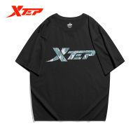 Xtep เสื้อยืดผู้ชายแขนสั้นฤดูร้อนคอกลมด้านบนบางระบายอากาศดูดซับเหงื่อบางกีฬาสั้น T 878229010221