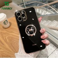 แหวนเพชรทอง TPU แบบนิ่ม HP เคสโทรศัพท์มีกากเพชรหรูหราสำหรับ OPPO Reno 8 Pro Reno 8Z Reno 8T 4G Reno 8T 5G Reno 9 Reno 9 Pro Reno 10 Reno 10 Pro