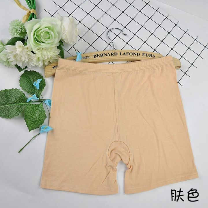 Solid Color Seamless Safety Shorts Pants Soft  Cotton Boxer Safety Pant Comfortable For Women Pantiesant For Women Panties