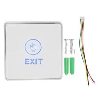 Touch Sensor Door lock Exit Release Button Switch with LED Light NO NC COM Exit Access Control Switch Button