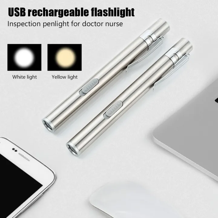 [A HOT] Portable LED Flashlight Work Light Medical First Aid Pen Light Torch Lamp With Pupil