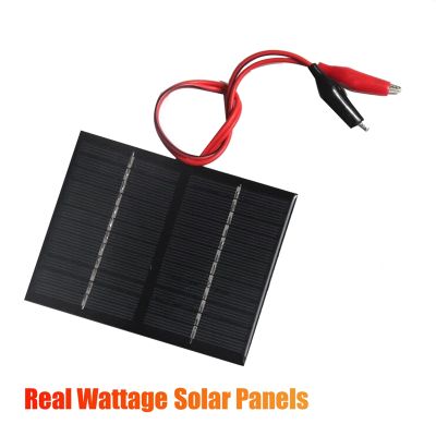 1 Pcs Charging Battery System Polycrystalline Solar Panel with Clip for Small Power Appliances