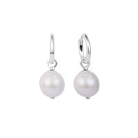 CKK Freshwater Cultured Baroque Pearl Hoop Earring for Women Sterling Silver 925 Jewelry Pendientes Earings Brincos Aretes