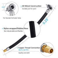 Bike Motorcycle Car Tire Air Inflator Hose Inflatable Pump Extension Tube Adapter Twist Tyre Air Connection Locking Air Chuck