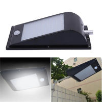 โคมไฟพลังแสงอาทิตย์ ชนิด LED 81 ดวง พร้อมเซ็นเซอร์และเสา 81 LED Solar Wall Light with PIR Motion Sensor and Pole 1,000 LM (0642)