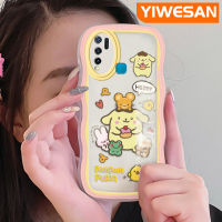 YIWESAN เคสสำหรับ VIVO Y30เคส Y50 Y30i ลายการ์ตูนน่ารัก Pom Pom Purin สร้างสรรค์สีสันสดใสเคสโทรศัพท์แบบใสป้องกันเลนส์กล้องเคสนิ่มโปร่งใสเคสซิลิโคนกันกระแทก