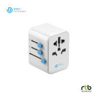 Bazic หัวแปลงปลั๊กไฟสำหรับเดินทาง รุ่น GoPORT Travel Adapter 3 USB-C + 2 USB-A 28W