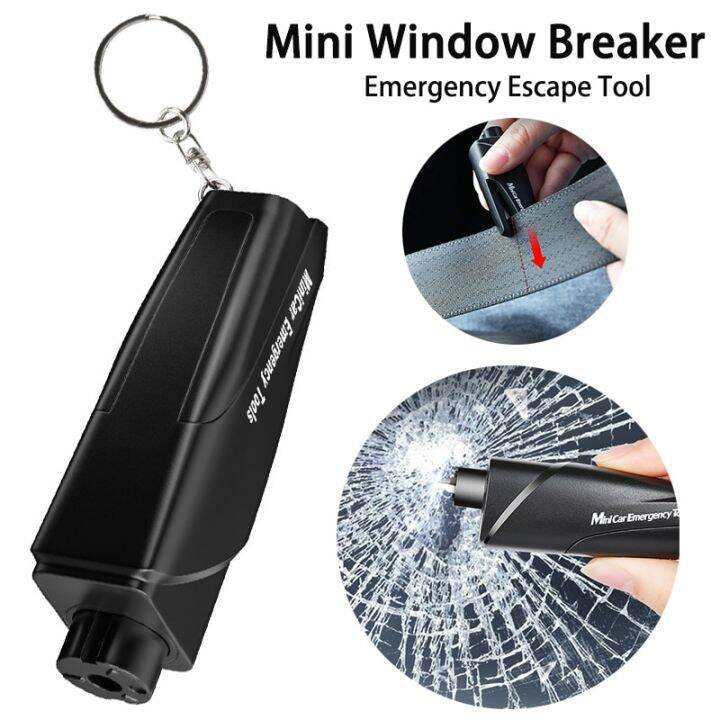 New Home Car Window Glass Breaker Mini Car Safety Hammer Belt Cutter