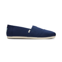 TOMS รองเท้าลำลองผู้ชาย สลิปออน รุ่น Alpargata Navy Recycled Cotton Canvas (CB) รองเท้าลิขสิทธิ์แท้