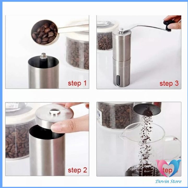 dovin-ขนาดกระทัดรัด-เครื่องบดกาแฟ-พกพาสะดวก-mini-manual-coffee-grinder
