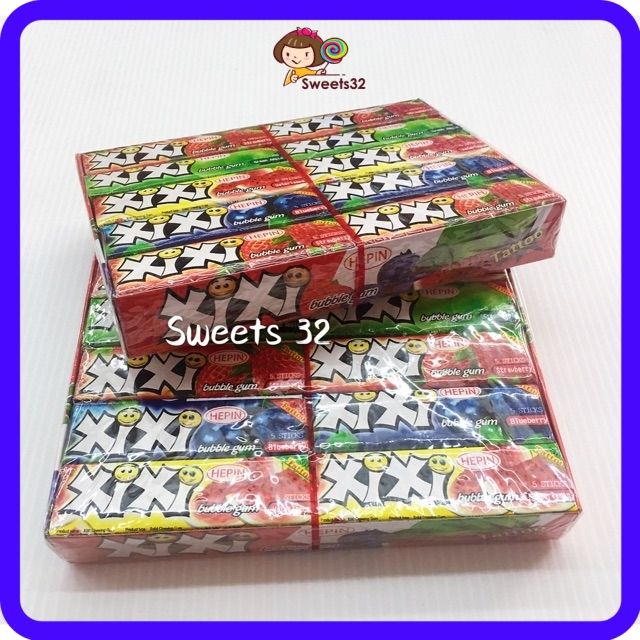 Hepin Tasty / Xixi Tattoo Bubble Gum 1 box=20pcs | Lazada