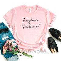 Forgiven Redeemed Women Tshirt No Fade Premium T Shirt Gift For Lady Girl Woman T-Shirts Graphic Top Tee Customize