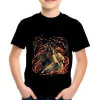 [Tsdopn34gpt]   Child punk style 3D T-shirts Ninja Japan motorbike tiger rabbit dragon fire print boys girls T-shirt