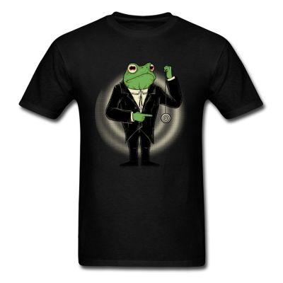Amphibious Hypnotist T Shirt Men Toad Tshirt Cotton Tshirt No Fade Printed Clothing Hipster Funny Cartoon Tee Green