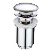 1 PCS Wash Basin Drain Pull-Out Plug Silver Fitting for All Types of Sinks and Washbasins with Overflow,