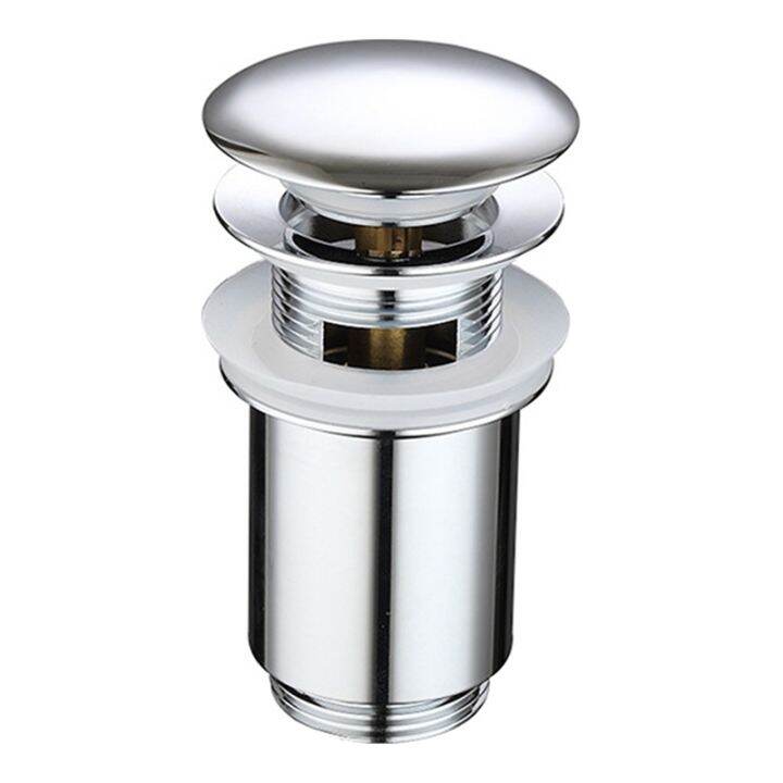 1 PCS Wash Basin Drain PullOut Plug Universal Silver Fitting for All