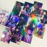 【CW】◎☞℗  Hot Genshin 50PCS/Set Lomo Card Photocard Double-sided Small Album Photo Fans Collection Postcard