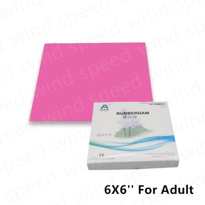36 PCS Dental Endodontic Rubber Dam Sheets Latex 6X6'' For Clamps