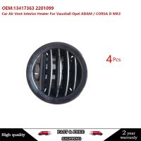 เครื่องทำความร้อนภายในช่องระบายอากาศรถยนต์อากาศ Vauxhall สีดำสำหรับ Vauxhall Opel Adam/corsa D MK3 13417363 2201099 2ชิ้น4ชิ้น