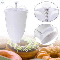 เครื่องจ่าย Alat Pembuat Donat พลาสติก PDD สิ่งประดิษฐ์สำหรับขนมเครื่องมืออุปกรณ์ทำขนมแม่พิมพ์อบสำหรับในครัวแบบ DIY