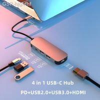 Hjghfhf USB3.0/2.0 Type C แท่นวางมือถือฮับแล็ปท็อปไปยังสมุดโน้ตอะแดปเตอร์ชาร์จสำหรับ4KHD