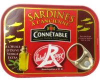 Connetable Sardines in Extra Virgin Olive Oil 135g/ปลาซาร์ดีนบรรจุในน้ำมันมะกอกเอ็กซ์ตร้าเวอร์จิ้น 135g