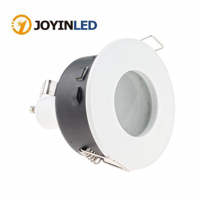 GU10 MR16 Fitting White Spot Light Shower Recessed Kit Downlight Frame Bathroom IP65 Round