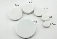 Thick white felt pad for fabric flower felt pads 2.5cm 3cm 4cm 5cm 6cm 8cm 1000pcslot