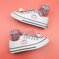 ♟ஐ  Canvas shoes for men and women on sesame street joint low detonation kaws instead help couples joker han edition tide students small white sneakers