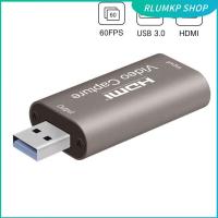 กล้องร้านค้า GYHTEP 4K อาศัยสตรีมมิ่งกล้องบันทึก DVD OBS บันทึกเกม HDMI-USB ที่เข้ากันได้การ์ดบันทึกวิดีโอ3.0