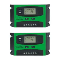 4X 30A 12V 24V Solar Controller LCD Function Dual USB 5VDC Output Solar Cells Panel Battery Charge Regulator