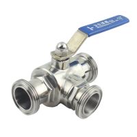 38mm 51mm 1.5" 2" SMS Connection End SUS 304 Stainless Steel Sanitary T L Port Tee 3 Ways Ball Valve Home Brew Beer