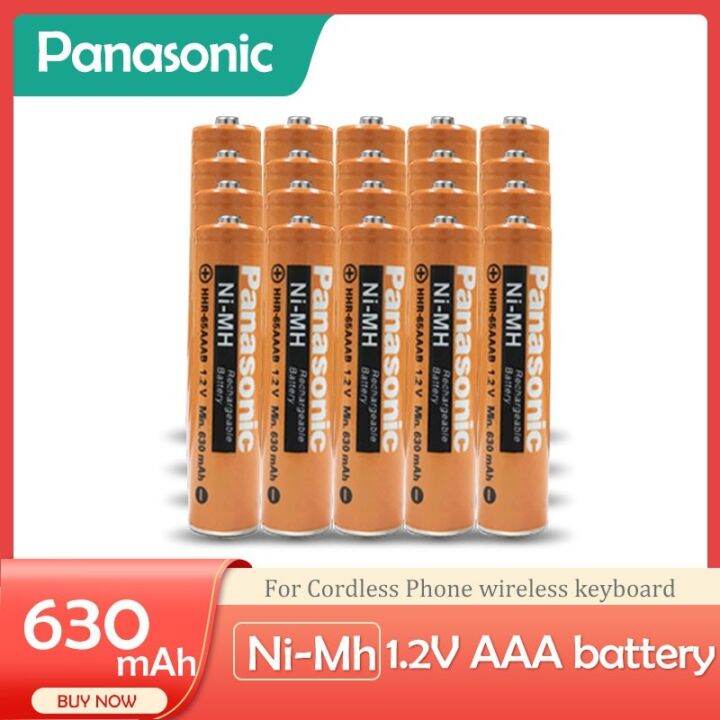 Panasonic 1.2V Nimh nimh 630mAh AAA Rechargeable batteries For