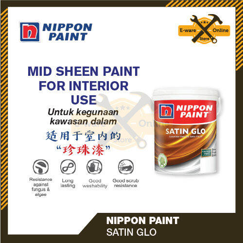 Nippon Paint 5L Satin Glo Interior Paint Chalkboard Paint Wall Cat
