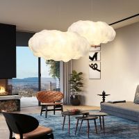 Modern Pendant Lights LED Hanging Restaurant Living Room Bedroom Children Cotton White Cloud Lighting Hotel Nordic Decor Lamp