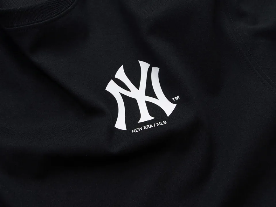 New Era Mlb Big Logo Oversized New York Yankees T-shirt (blk)